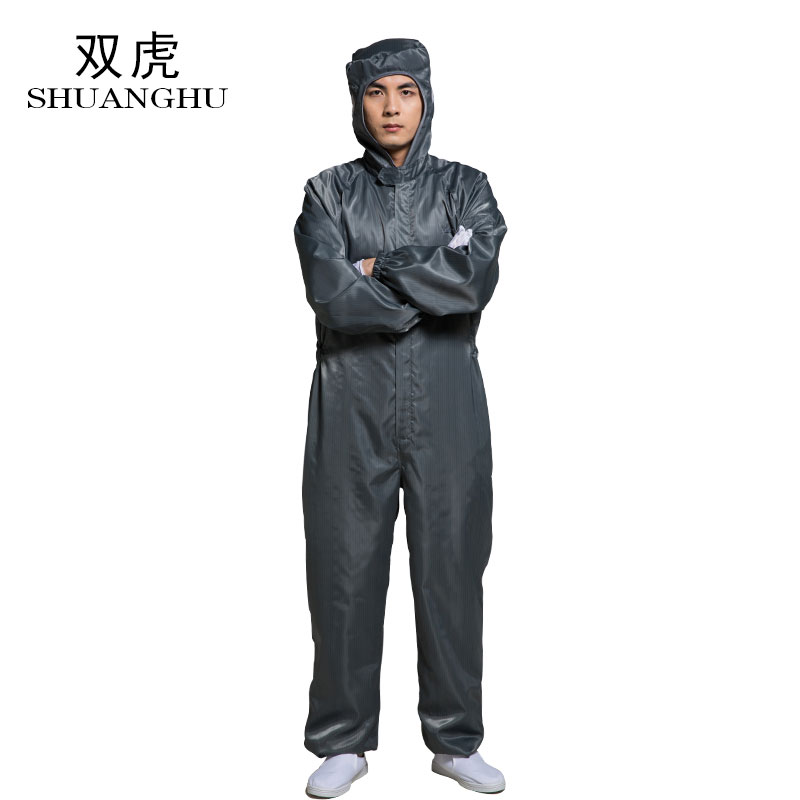 防静电连帽连体洁净服